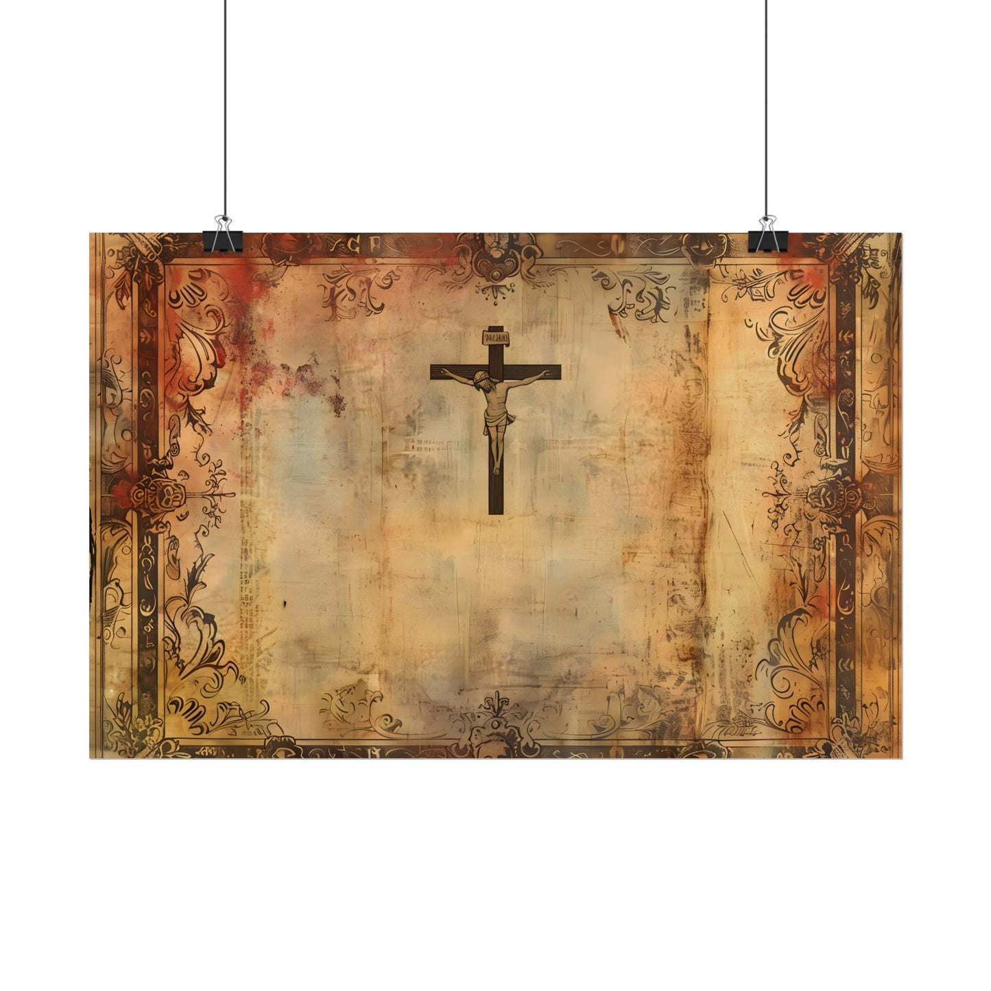 Vintage Biblical Art Print: A Historical Scene - Poster