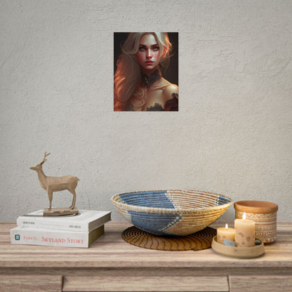 Blonde Beauty: Artistic Portrait of a Woman - Poster