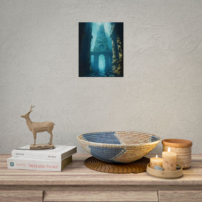 Lost Underwater Civilization: Ancient City Artwork - Poster