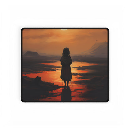 A Simple Yet Intriguing Scene: Mysterious Moments in Everyday Life - Desk Mat