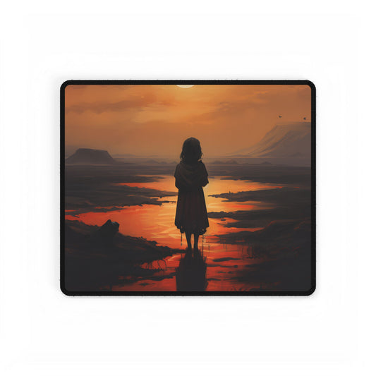 A Simple Yet Intriguing Scene: Mysterious Moments in Everyday Life - Desk Mat