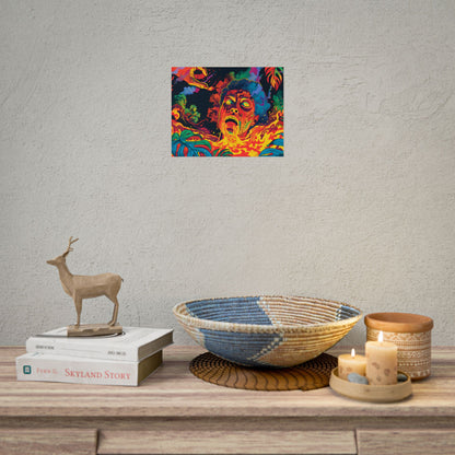 Whimsical Reading Moment: Cartoonish Illustration - Poster