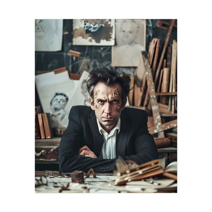 Intimate Self-Reflection: A Man's Portrait - Poster
