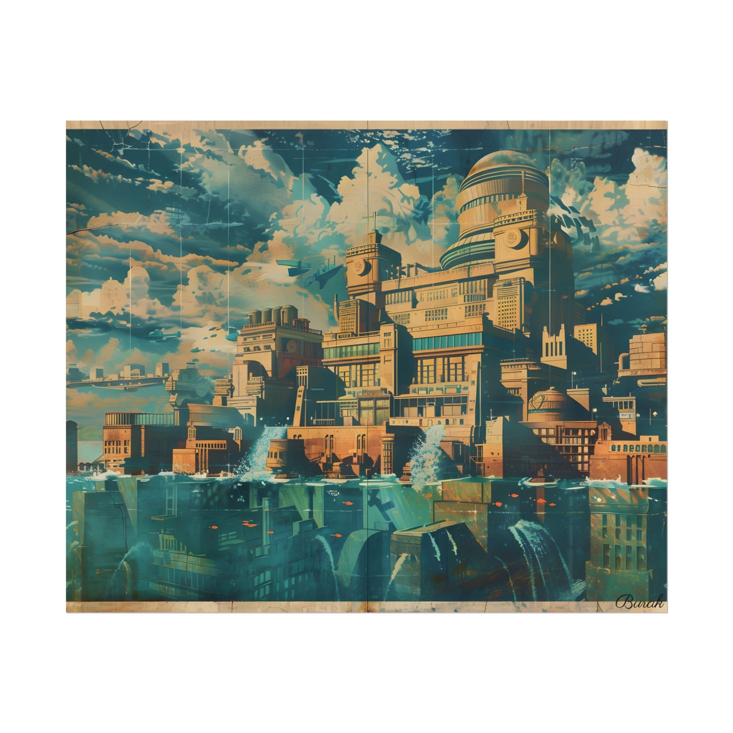 Vintage Travel Poster: Explore The Underwater Destination - Poster