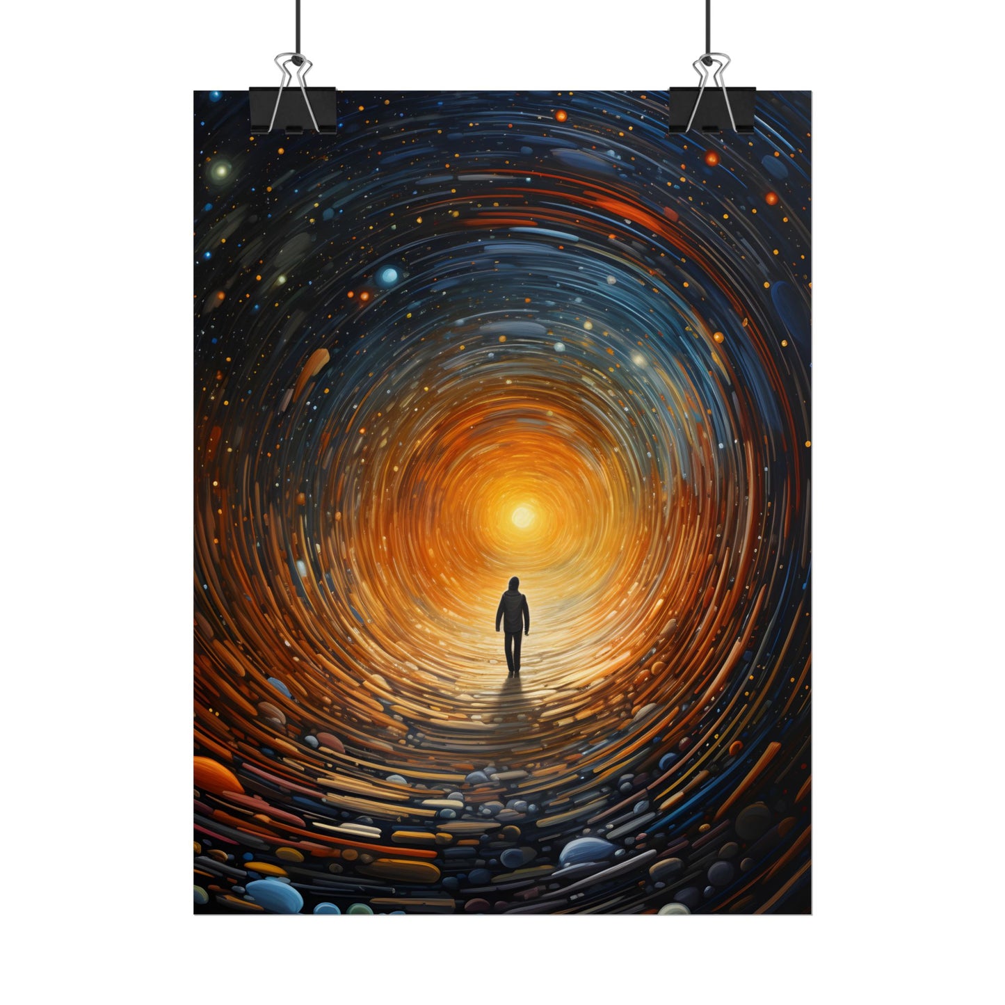 Space-Time Explorer: Intergalactic Adventure Digital Art - Poster