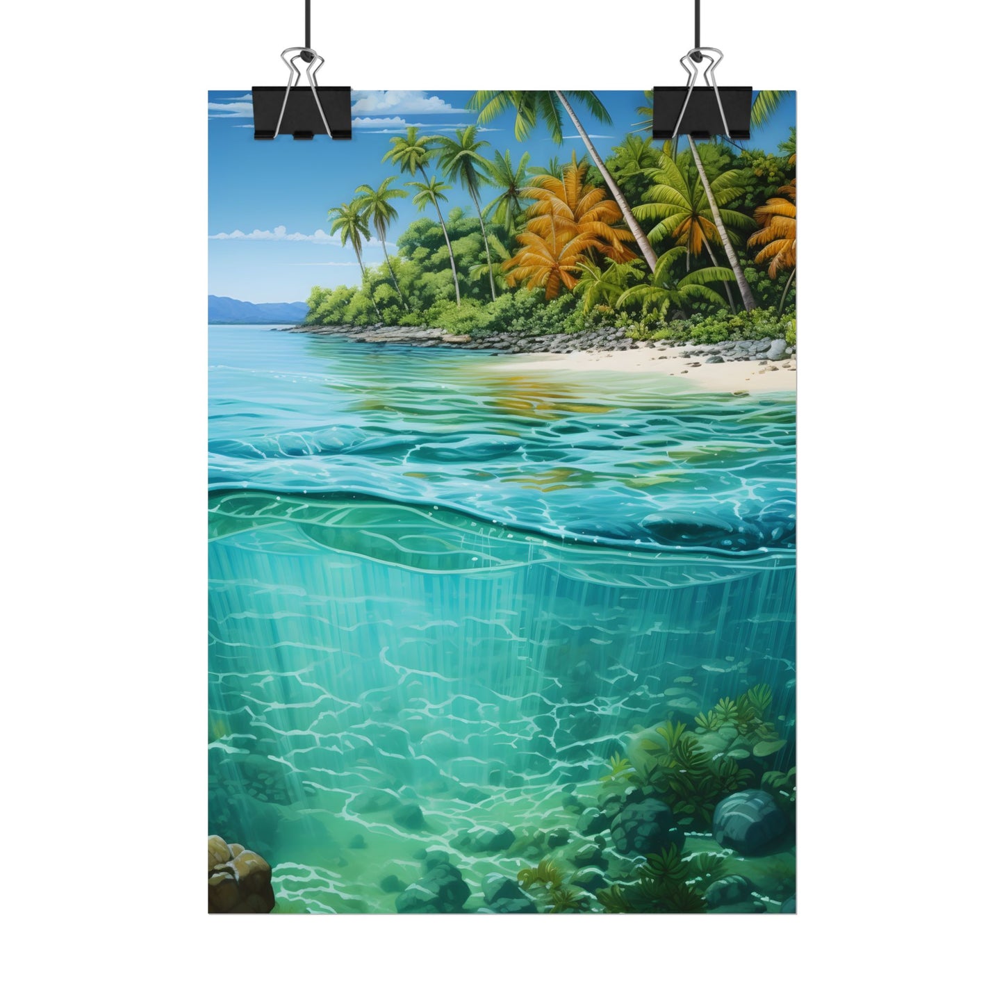 Tropical Island Paradise: Serene Natural Beauty - Poster