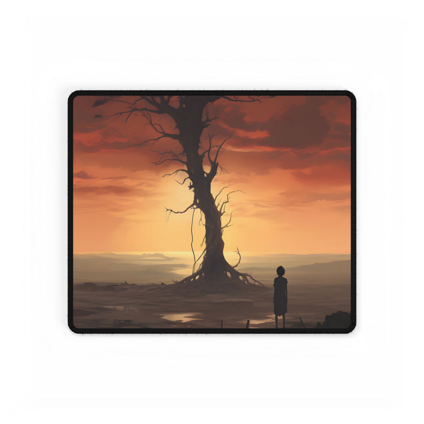 Casual Style Sunglasses: Dark Tint Artistic Portrait - Desk Mat