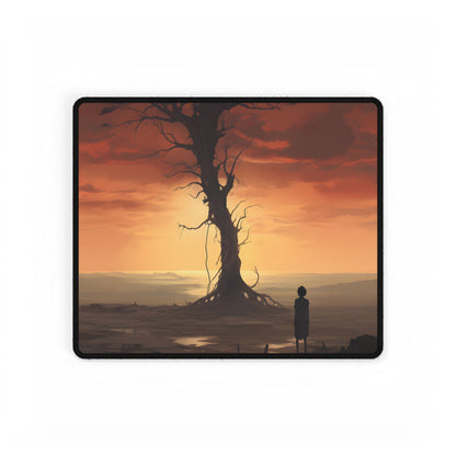 Casual Style Sunglasses: Dark Tint Artistic Portrait - Desk Mat