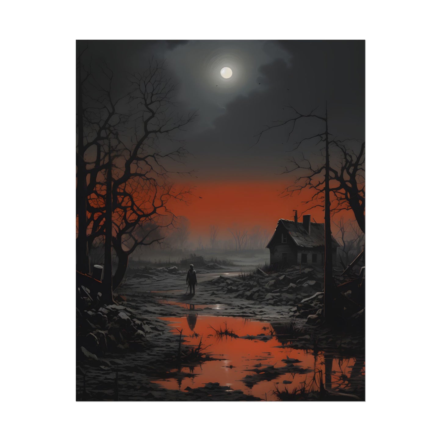Daytime City Portrait: Outdoors Artwork - Poster