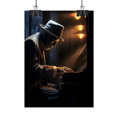 Intricate Piano Moment: Reflections of a Musician - Poster