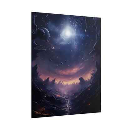 Black Hole Cosmic Art: A Planetary Masterpiece - Poster