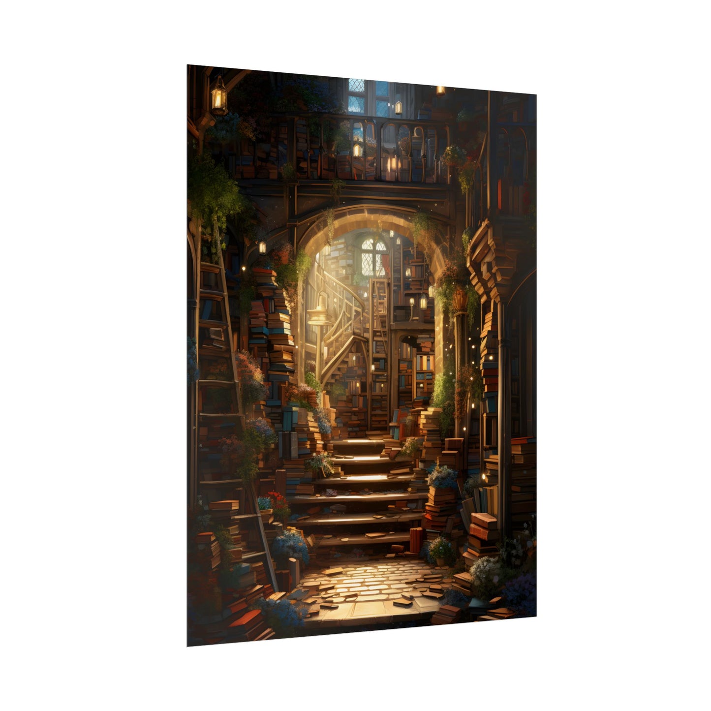 Magical Bookshop: Cozy Artwork of a Charming Bookshop - Poster