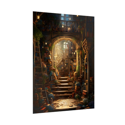 Magical Bookshop: Cozy Artwork of a Charming Bookshop - Poster