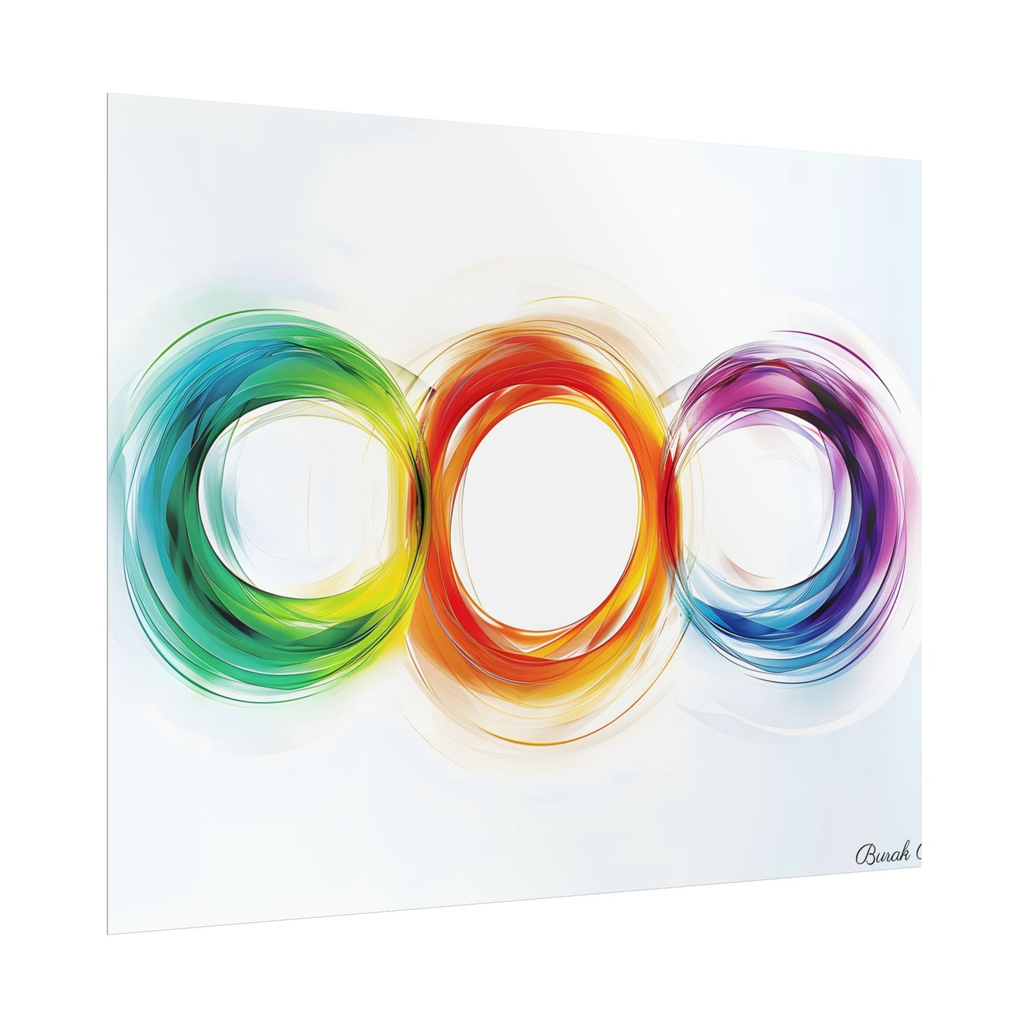 Colorful Swirls: Graphic Art Design - Poster
