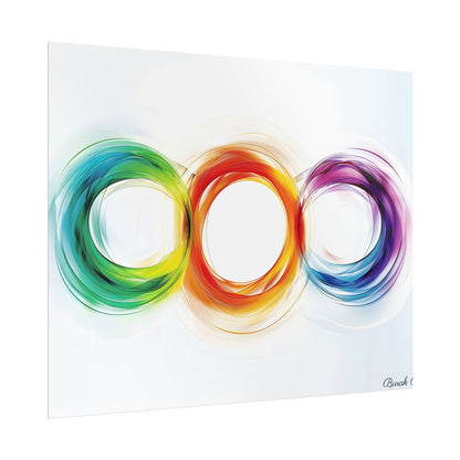 Colorful Swirls: Graphic Art Design - Poster