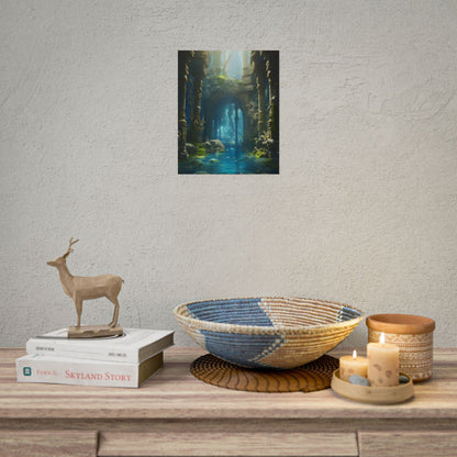 Mysterious Sunken Ancient Civilization: Underwater Artwork - Poster