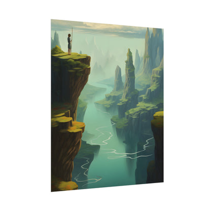 Outdoor Landscape: Desert Rock Formation Digital Art - Poster
