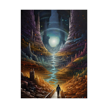 Space Explorer Journey: Astronaut in Cosmic Adventure - Poster