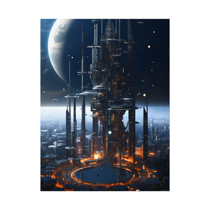 Massive Space Station: Industrial Orbit Artwork - Poster