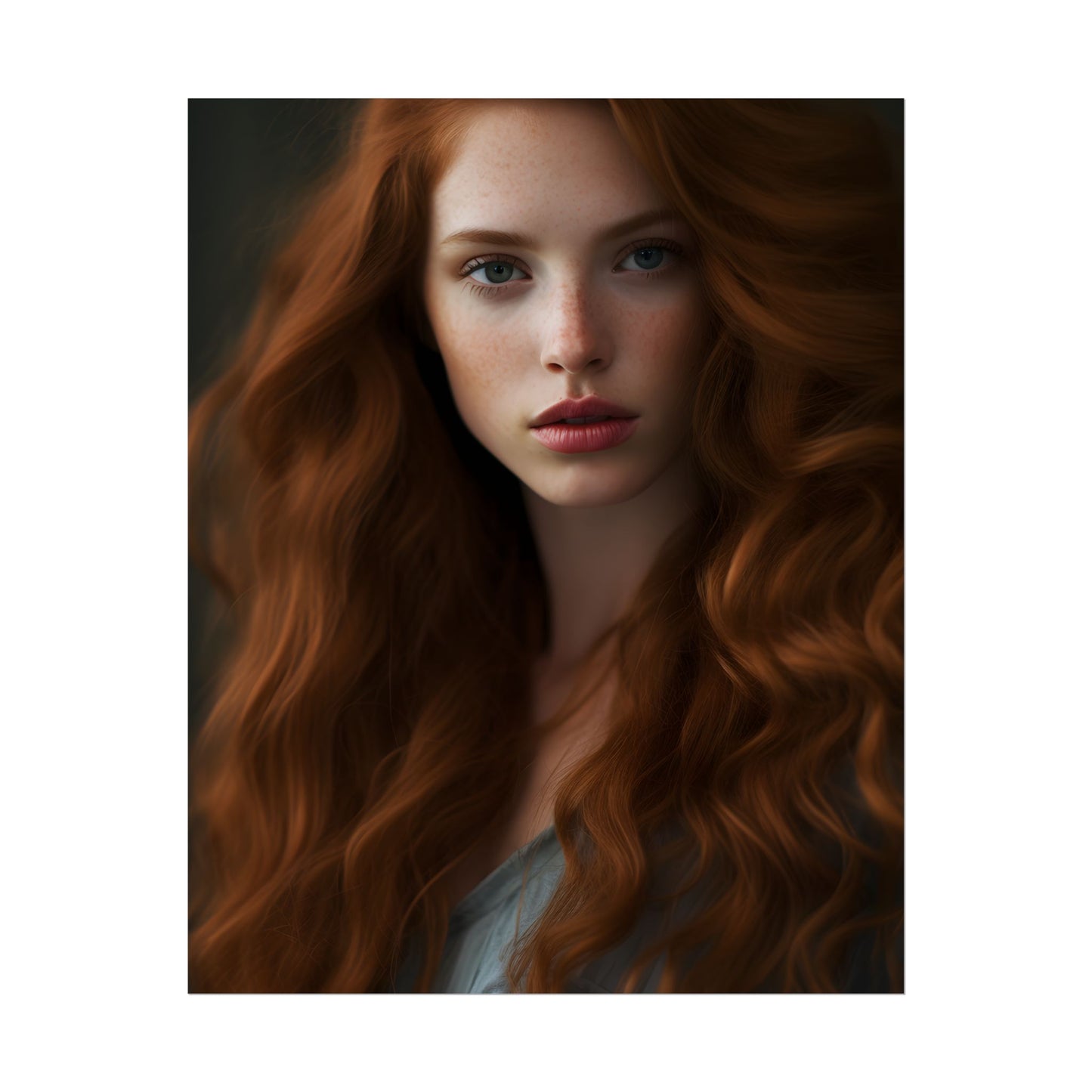 Redheaded Woman: Natural Beauty - Poster