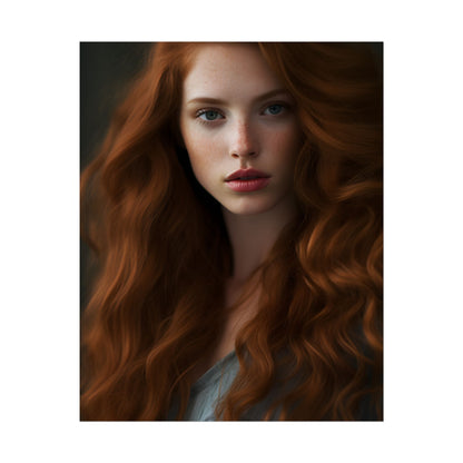 Redheaded Woman: Natural Beauty - Poster
