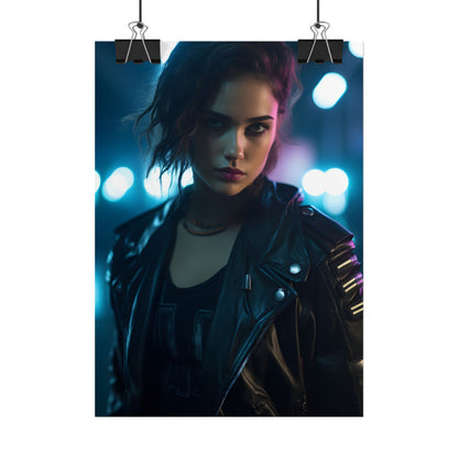 Cyberpunk Dark Beauty: Teenage Artwork - Poster