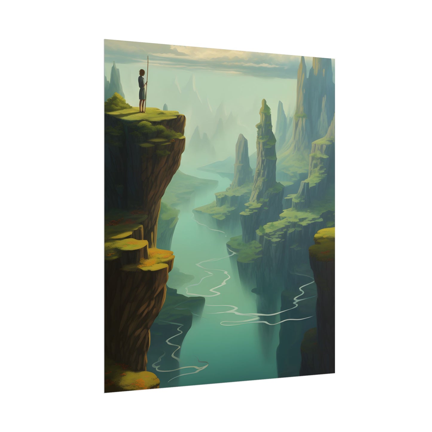 Outdoor Landscape: Desert Rock Formation Digital Art - Poster