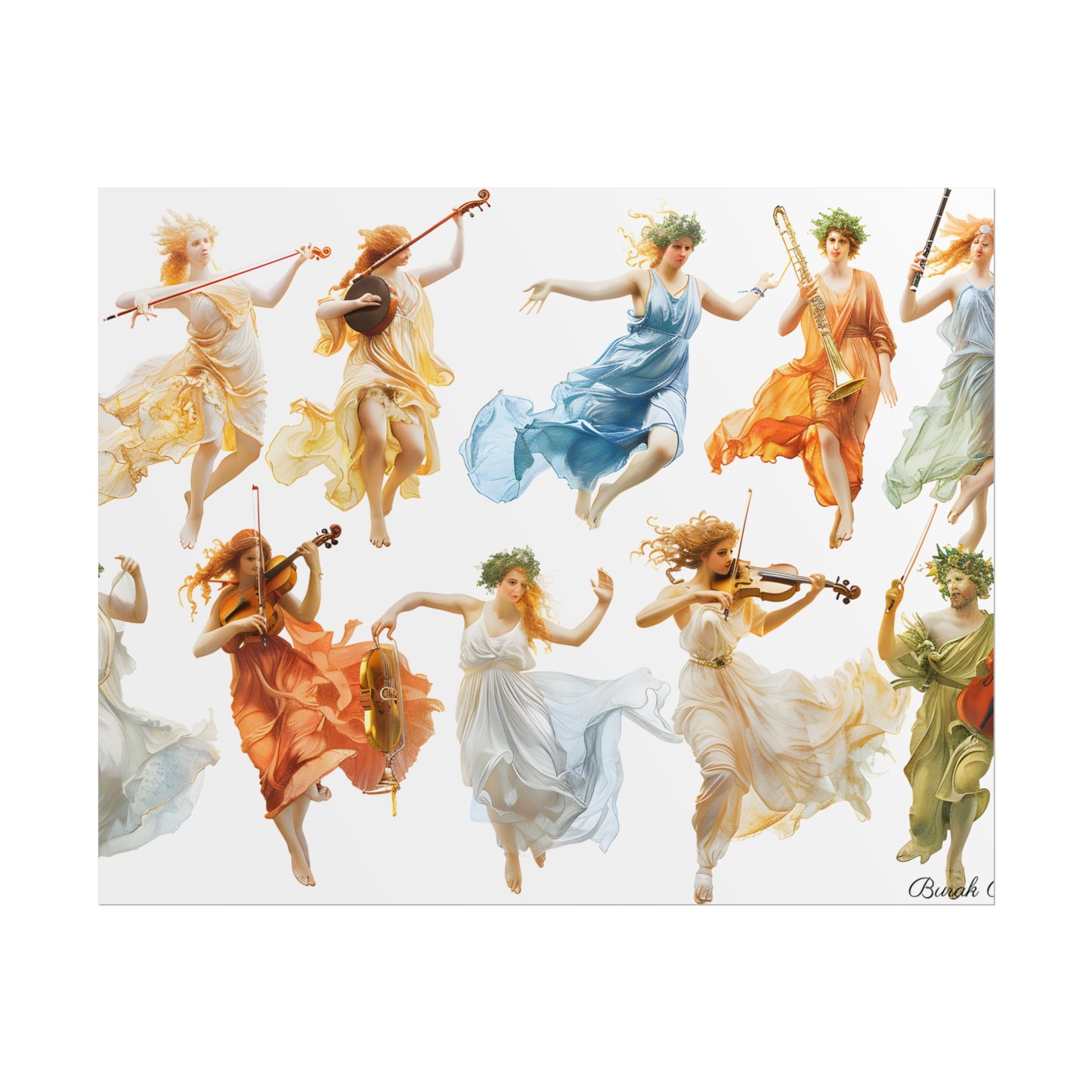 Ethereal Goddesses of Greece: Athena to Nemesis Artwork - Poster