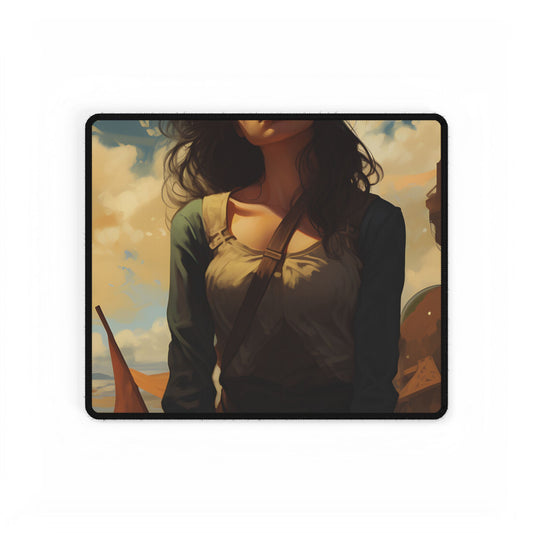 Green Thumb: A Moment of Natural Beauty - Desk Mat