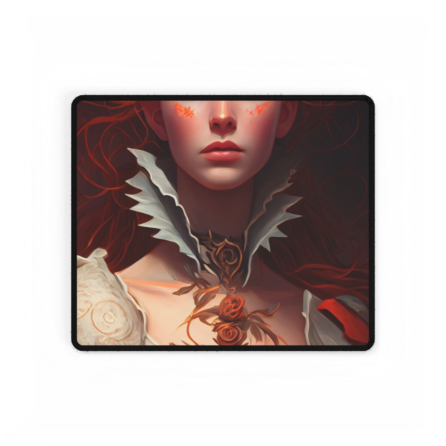 Portrait of a Redhead in Soft Light - Desk Mat