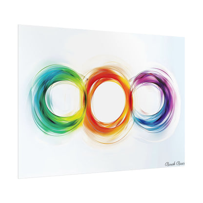 Colorful Swirls: Graphic Art Design - Poster