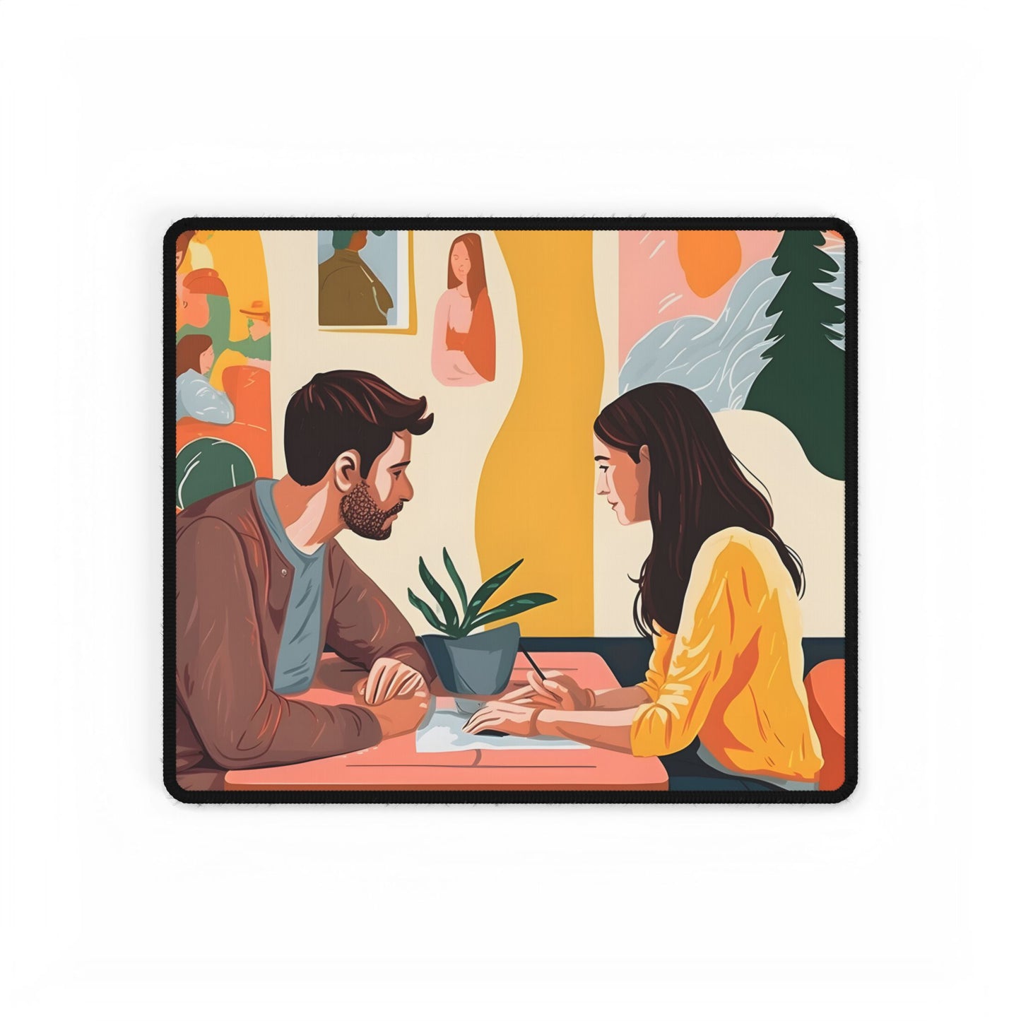Data Visualization Study: Graphical Representation of Interventions - Desk Mat