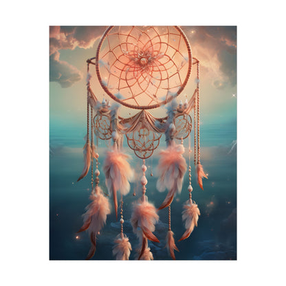 Ethereal Dreamcatcher Realm: Surreal Dreamscape Digital Art - Poster