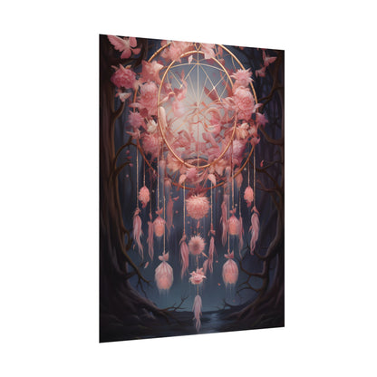 Ethereal Dreamcatcher Realm: Surreal Landscape Art - Poster