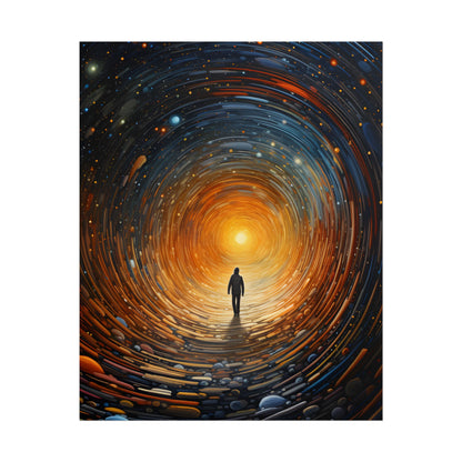 Space-Time Explorer: Intergalactic Adventure Digital Art - Poster