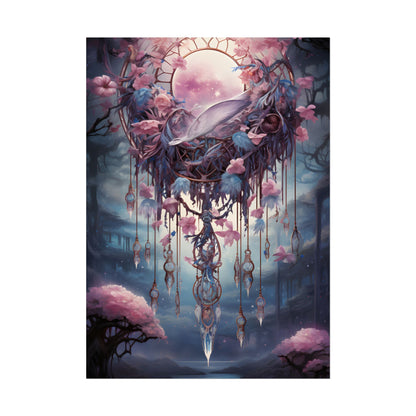 Surreal Landscape: Serene Tree in Vast Sky - Poster