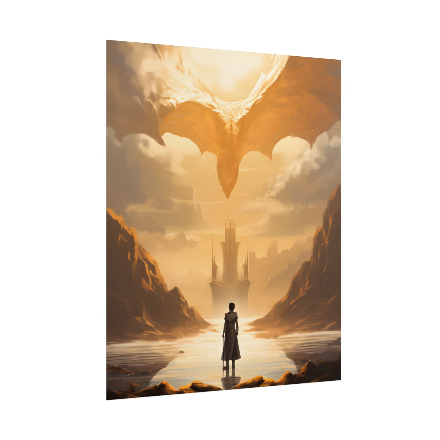 Green Handheld: Close-Up Artwork with Glossy Details - Poster