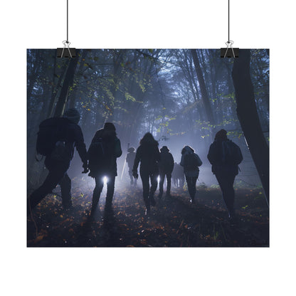 Mysterious Forest Adventure: Exploring with Courage - Poster