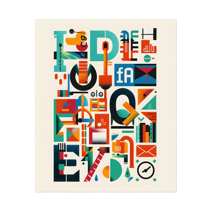 Colorful Infographic: Statistics Explained with Letter L - Poster