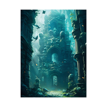 Lost Underwater Civilization: Ancient Artifacts in Mysterious Depths - Poster