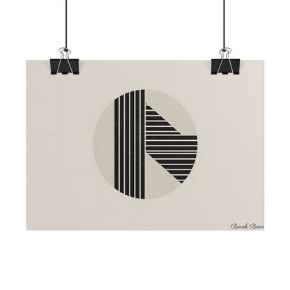 Modern Minimalist Poster: Bold Typography and Geometric Forms - Poster