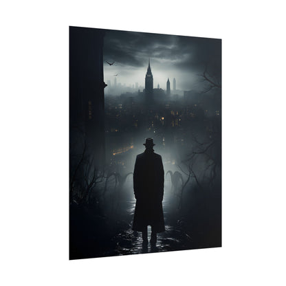Dark Streets, Hard-Boiled: Urban Fantasy Detective Artwork - Poster
