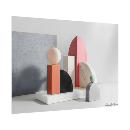 Minimalist Black & White Geometry Product Design: Artwork - Poster