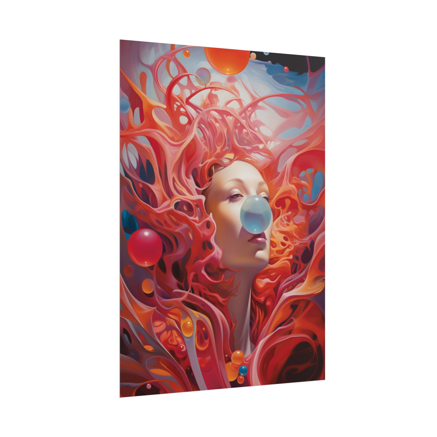 Celestial Landscape: Peaceful Skies and Waterfront Serenity - Poster