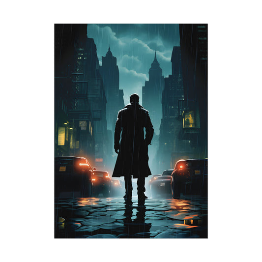 Urban Fantasy Detective: Mystery and Investigation Artwork - Poster