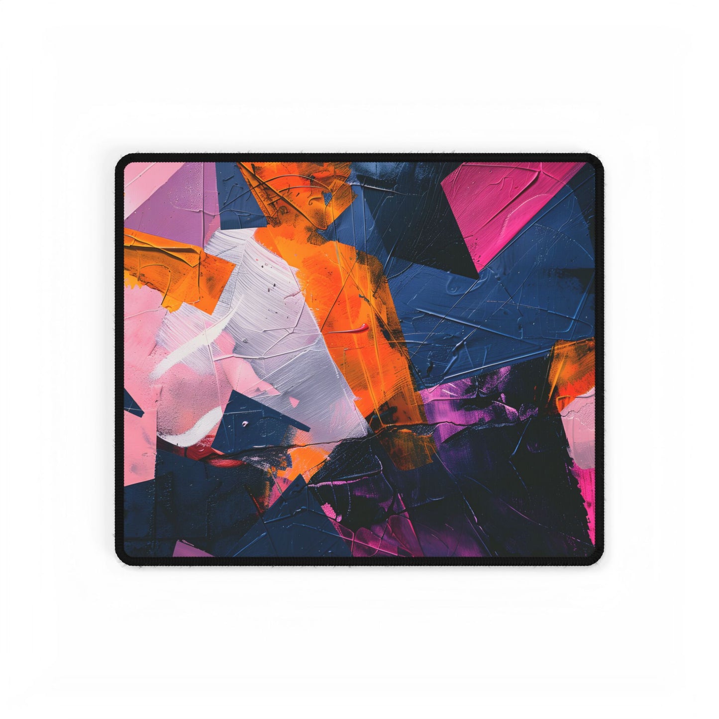 Vibrant Colors: Abstract Artistic Movement - Unique Perspective - Desk Mat