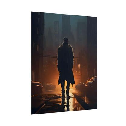 Urban Fantasy Detective: Serious Investigator Artwork - Poster