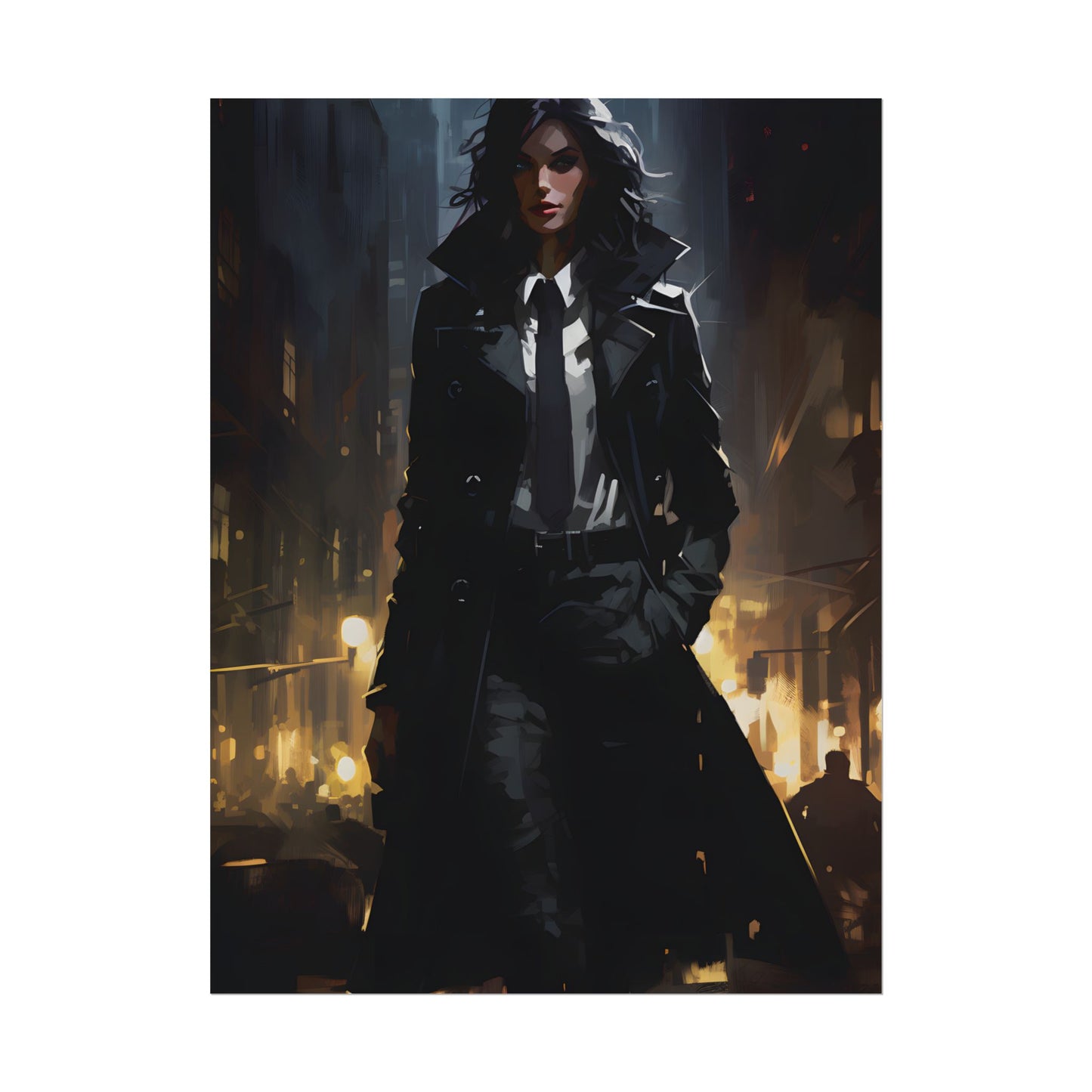 Urban Fantasy Detective: Mystery in City Streets - Poster