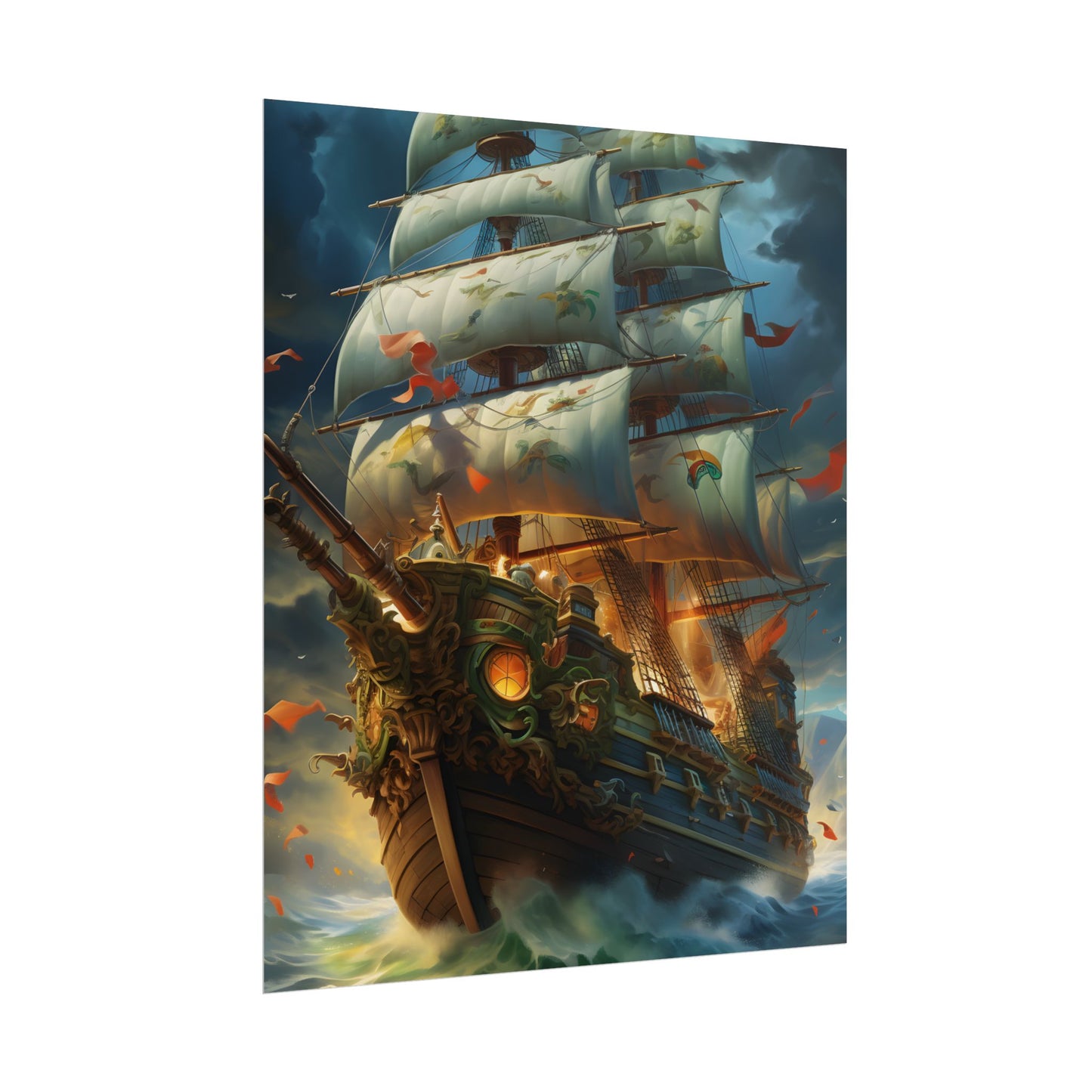 Time-Traveling Sailors: Pirate Crew Adventure Artwork - Poster