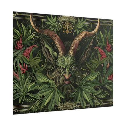 Victorian Devil: Dark Ominous Illustration - Poster